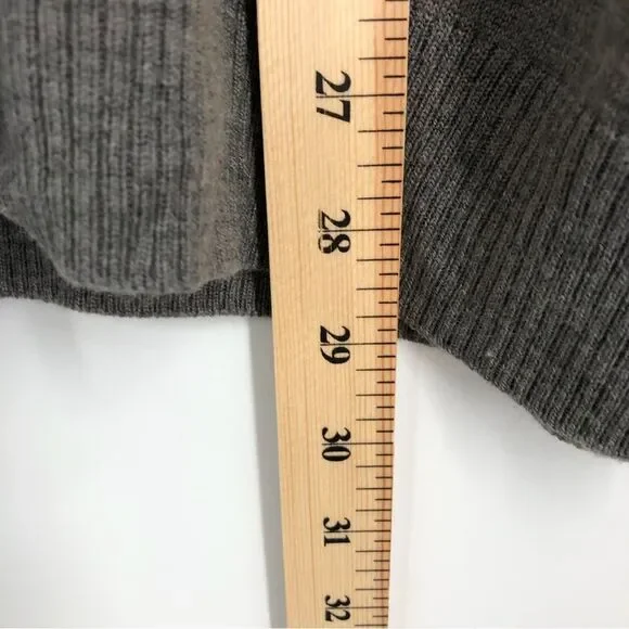 Apt. 9 Merino Wool‎ Sweater Mens XL Gray V Neck Pullover - Picture 8 of 9